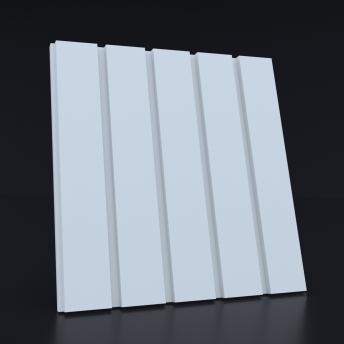 Гипсовая 3д панель «Рейка широкая» модель 298