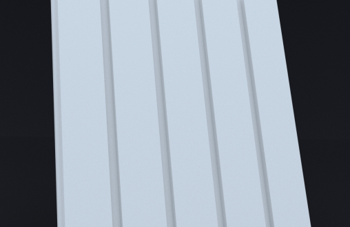 Гипсовая 3д панель «Рейка широкая» модель 298