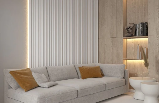 Гипсовая 3д панель Тенде модель 304