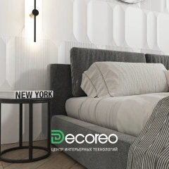 Кровать «Фресно» с мягкими царгами и изголовьем