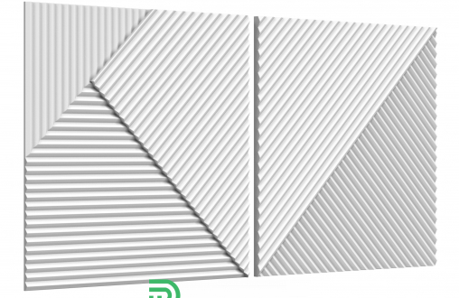 Гипсовая 3д панель Leggero модель 305b