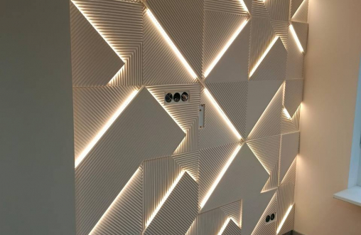 Гипсовая 3д панель Leggero luce модель 305а