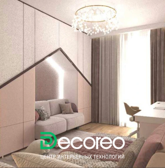 Интерьер квартиры в ЖК Forest для семьи с двумя детьми