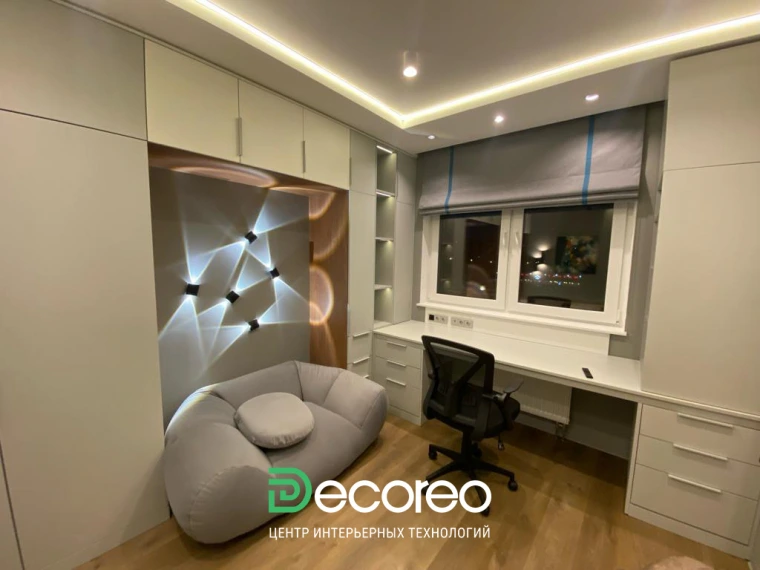 Интерьер квартиры в ЖК Forest для семьи с двумя детьми