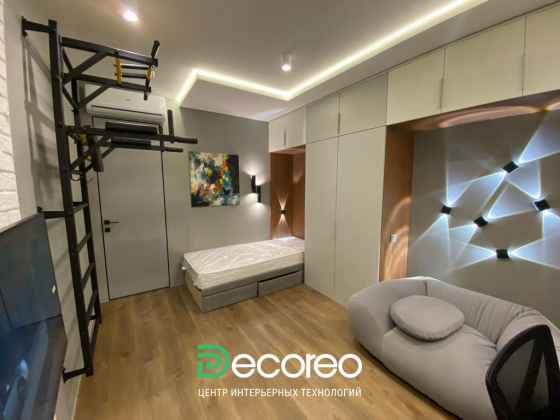 Интерьер квартиры в ЖК Forest для семьи с двумя детьми