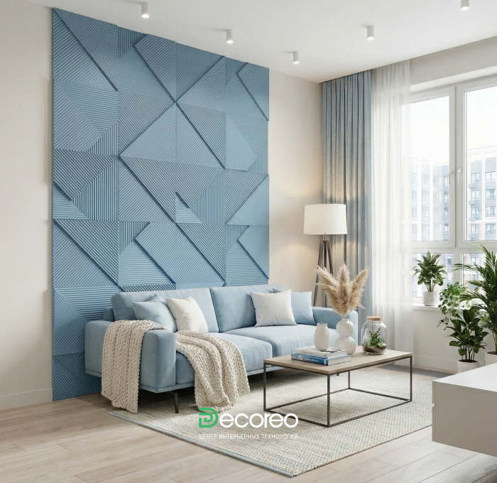 Гипсовая 3д панель Леггеро модель 305б