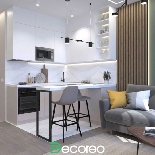 Угловая кухня в новые ЖК Донстрой