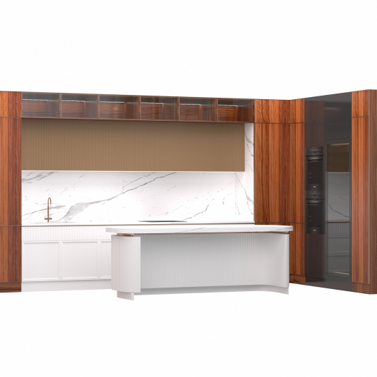 Современная кухня с островом «Опера»