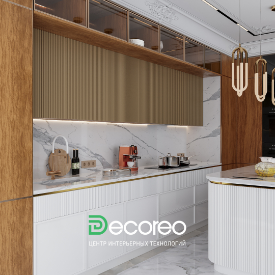 Современная кухня с островом «Опера»