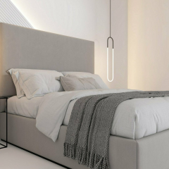 Кровать Sullivan 160х200 светло-серого цвета с подъемным механизмом