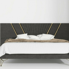 Кровать Piero 160х200см светло-серого цвета с подъемным механизмом