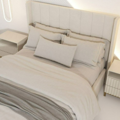 Кровать Roccia 160х200 светло-серого цвета с подъемным механизмом