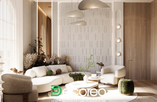 Стеновая гипсовая 3D панель модель 318