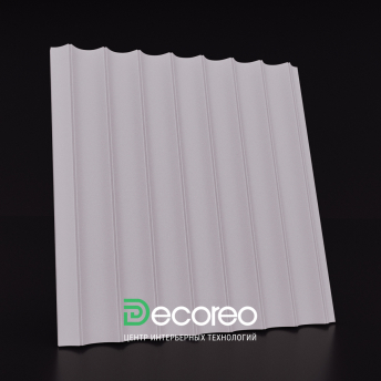 Гипсовая 3д панель «Рейка Фигурная» модель 317