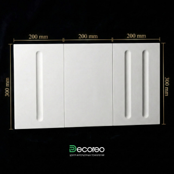 Стеновая гипсовая 3D панель модель 318