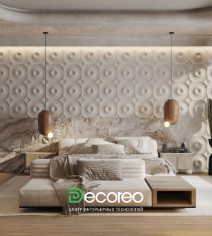 Гипсовая 3D панель модель 319