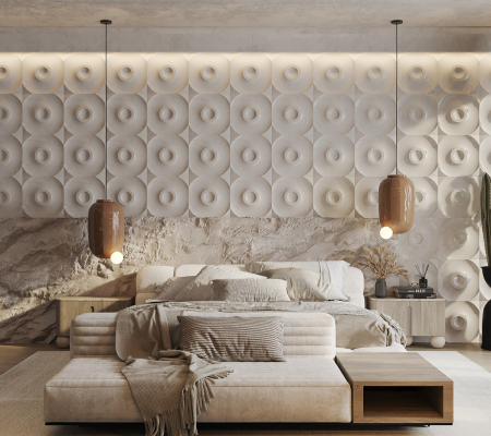 Гипсовая 3D панель модель 319