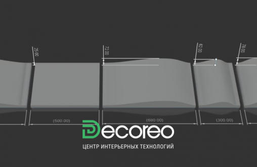 Гипсовая 3D панель «Pulse» модель 324