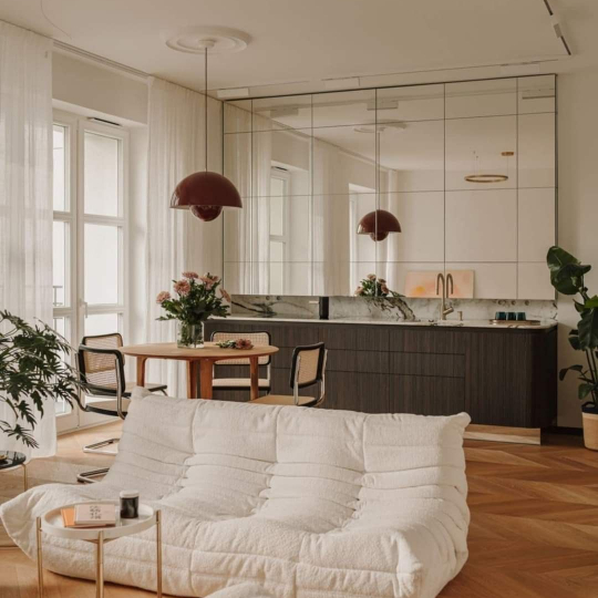 Зеркальная кухня «Инфинити»