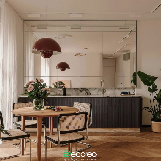 Зеркальная кухня «Инфинити»