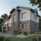 Фасадная панель «Винтажный кирпич»