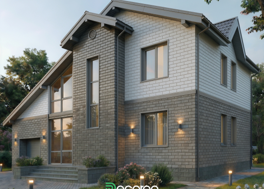 Фасадная панель «Винтажный кирпич»