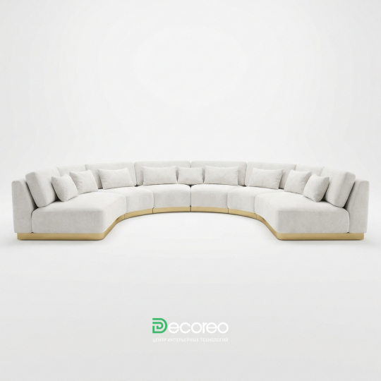 Диван полукруглый модульный «Lunare» (Лунаре)