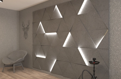 3Д панель из гипса модель 331