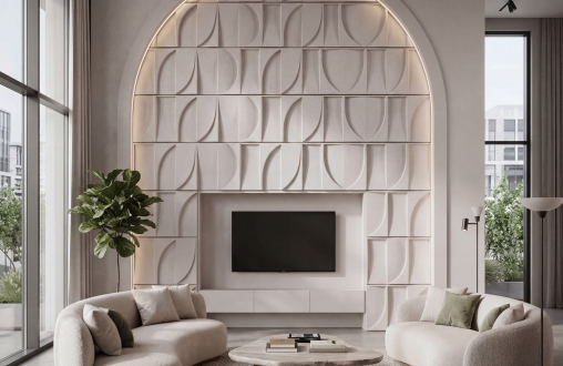 3Д панель из гипса Велум модель 330