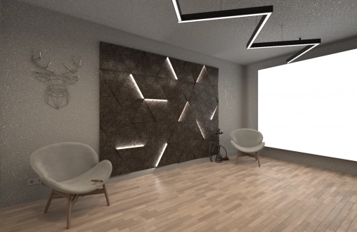 3Д панель из гипса модель 331