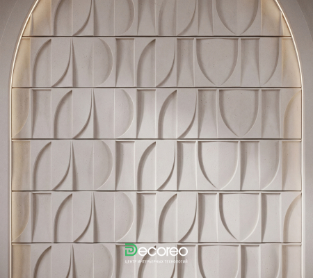 3Д панель из гипса Велум модель 330