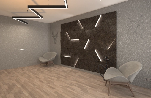 3Д панель из гипса модель 331