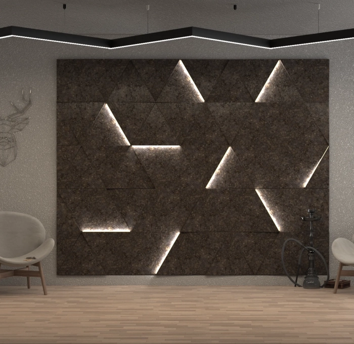 3Д панель из гипса модель 331