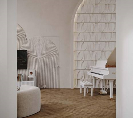 3Д панель из гипса Велум модель 330