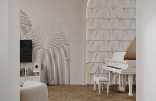 3Д панель из гипса Велум модель 330