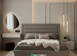 Кровать «Дейна» с мягким изголовьем