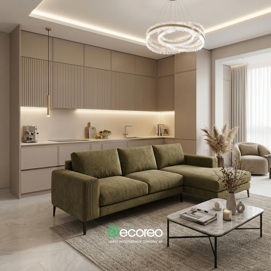 Диван «Эриче» со спальным местом на ножках