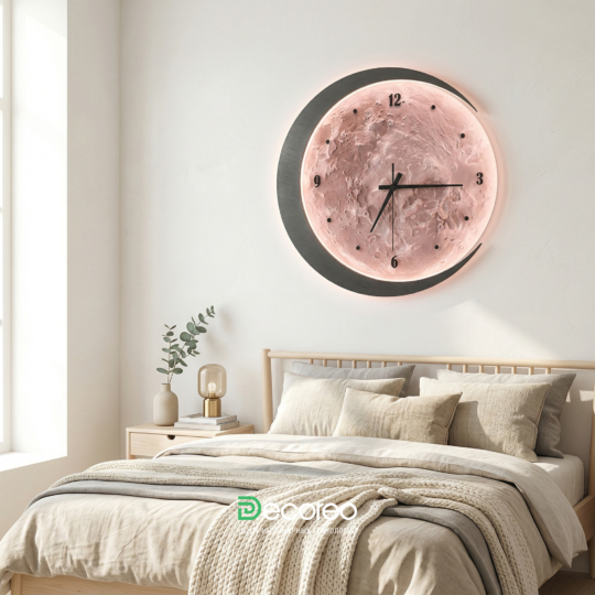 Часы настенные «Ноттэ» из гипса