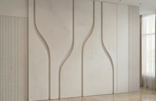 Гипсовая 3D панель для стен «Маре 2» модель 345