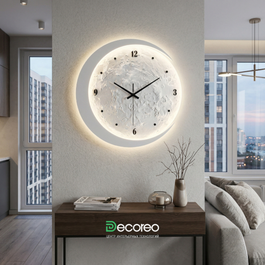 Часы настенные «Ноттэ» из гипса