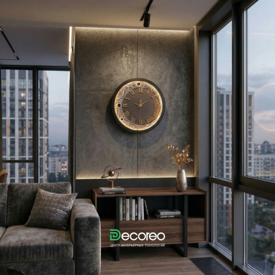 Часы из гипса «Люмэ»