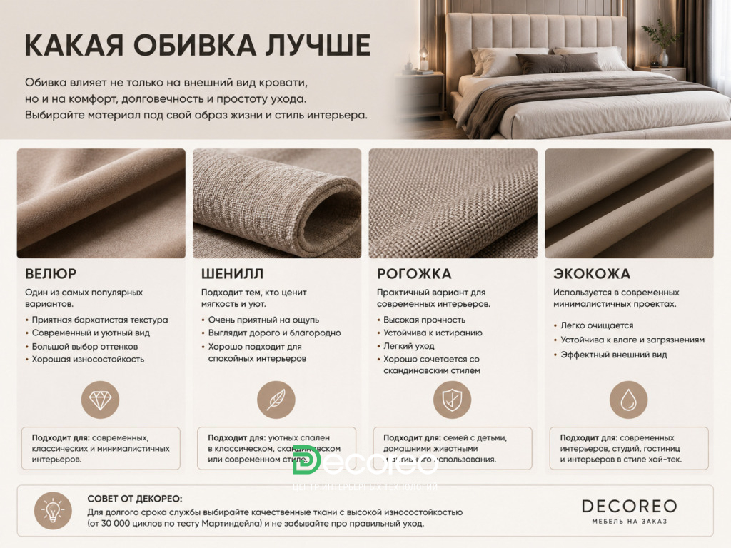 Какая обивка лучше?