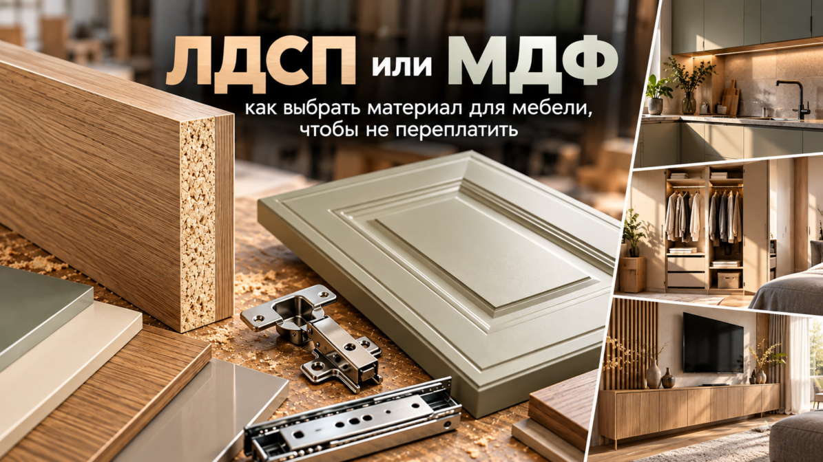 ЛДСП, МДФ, эмаль, шпон: какие материалы выбрать для мебели