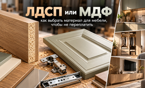 ЛДСП, МДФ, эмаль, шпон: какие материалы выбрать для мебели